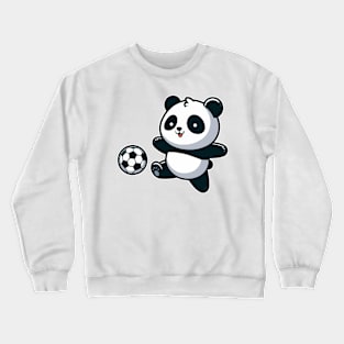 pandas as soccer player Crewneck Sweatshirt